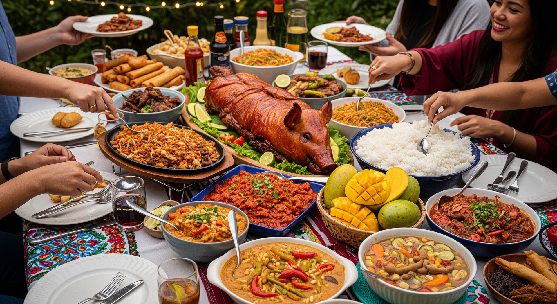Delicious Filipino Food Feast